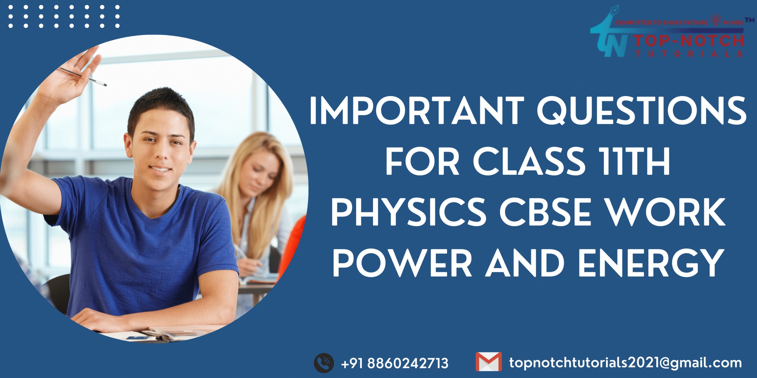 Important Questions for Class 11th Physics CBSE Work Power and Energy