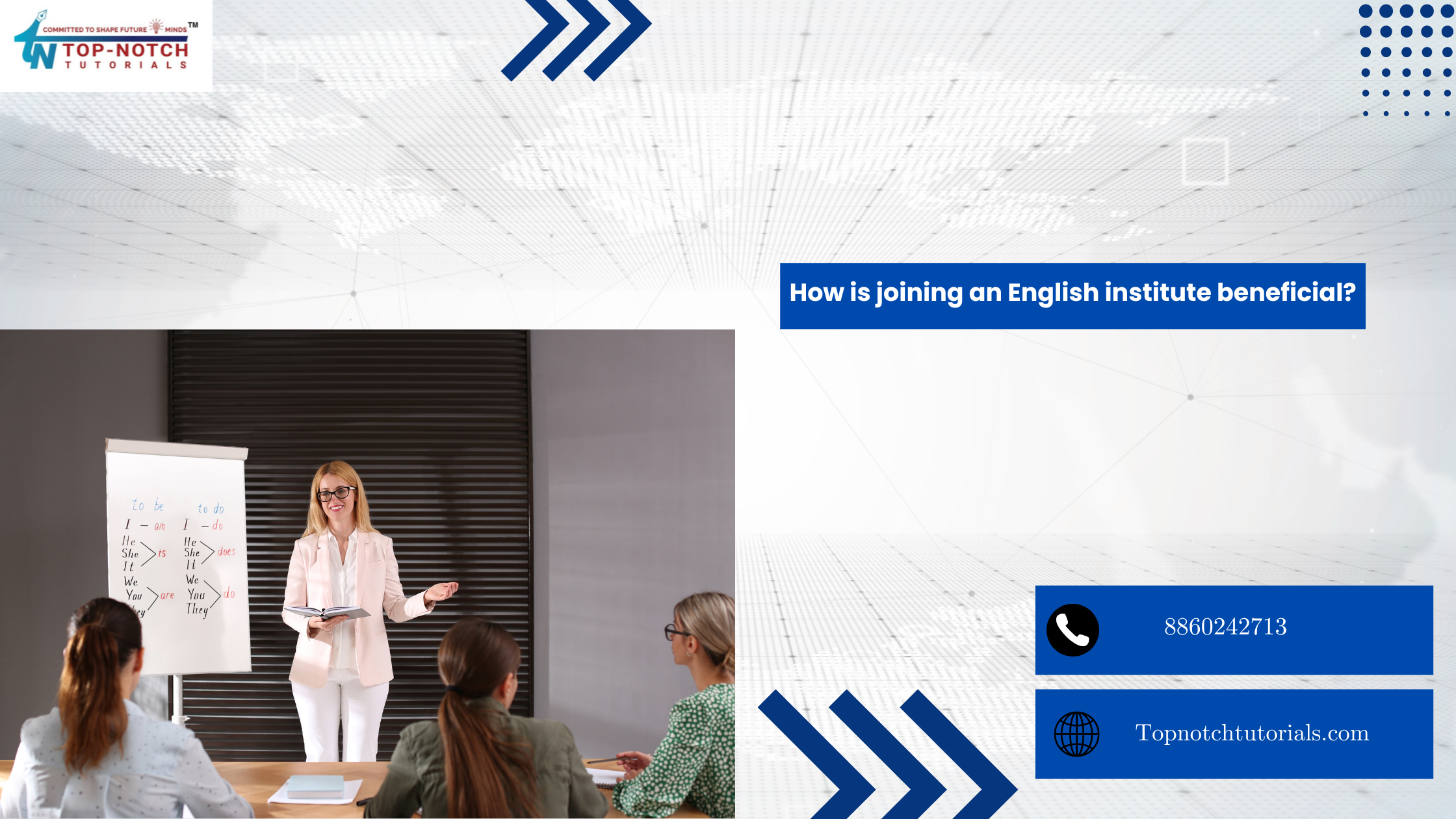 How is joining an English institute beneficial?